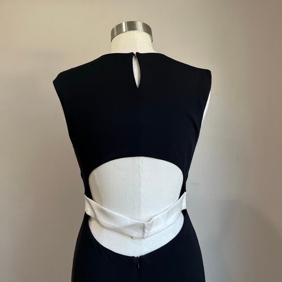 ABS Y2K Black Long Exposed Back Maxi Dress Size M - Picture 5 of 11